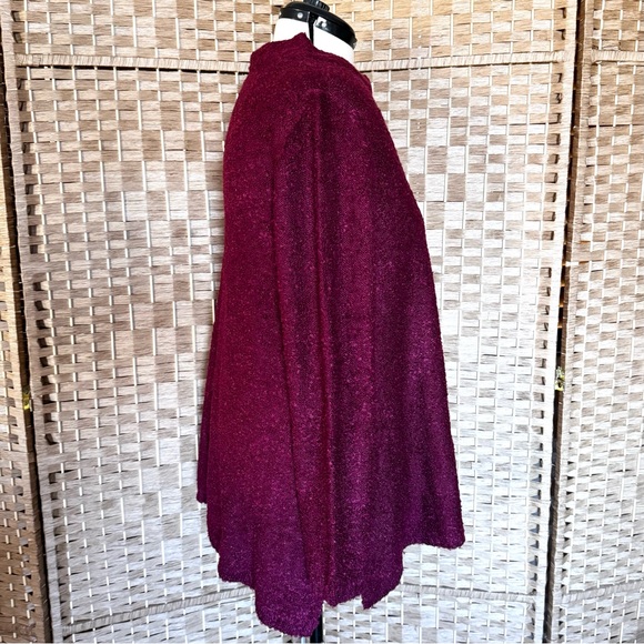 NWOT merlot nubbly weave tunic length sweater 1XL - Picture 5 of 11